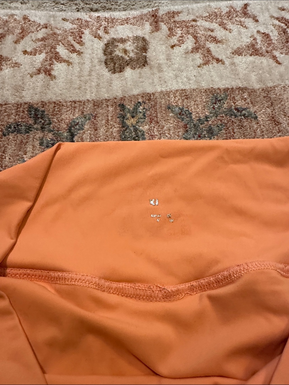 Women’s athletic tennis Pleated Skirt - Orange & Lavender - Picture 6 of 8